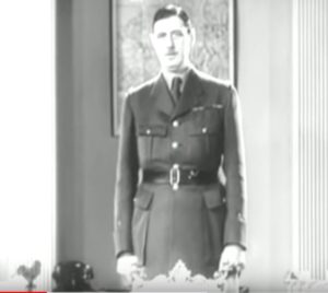 L'appel à la résistance de Charles de Gaulle pendant la seconde guerre mondiale (18 juin 1940)